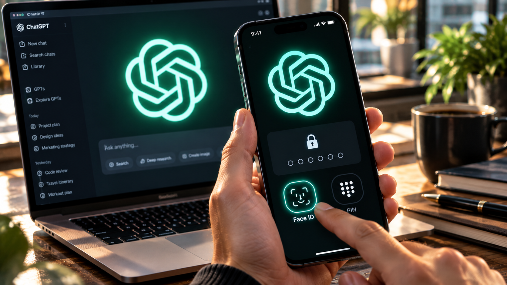 ChatGPT'ye Sohbet Kilidi Geldi: Özel Konuşmalar Artık PIN ve Face ID ile Korunuyor